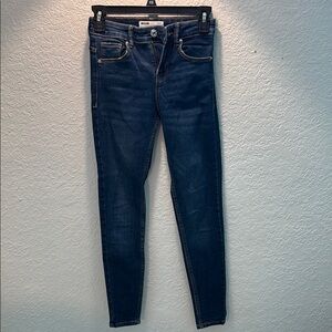 Bershka Dark Blue Skinny Jeans